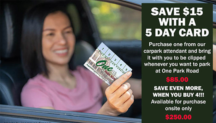 5 Day Parking card